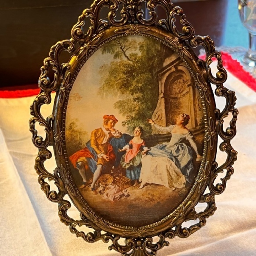 Vintage Florentine Picture Frame / Vintage Gold Gilt Frame Italy